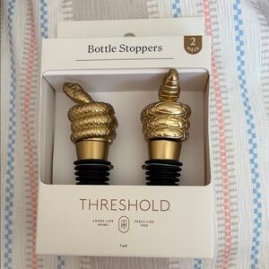 Threshold Gold Serpent Bottle Stoppers